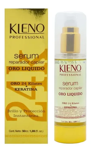 Kleno Egyptian Gold 24k Serum Reparador Brillo Keratina 50ml