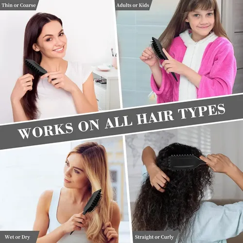 Pincel Bounce Curl Cepillo,define Style Rizado Peine Negro
