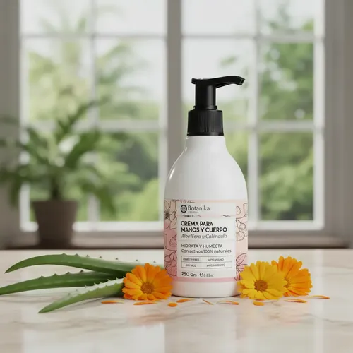 Crema Hidratante Manos Cuerpo Botanika Aloe Vera Y Calendula