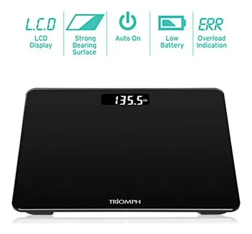 Báscula Digital De Baño Con Peso Corporal Triomph Ultra Slim