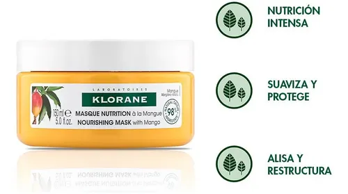 Klorane Mascarilla Nutricion Reparadora Mango X 150 Ml