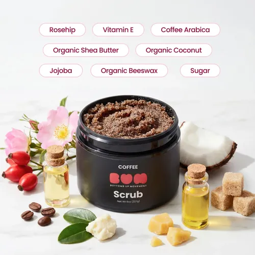 Exfoliante Body Scrub Bum, 57 G, Café Y Azúcar