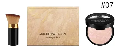Paleta De Maquillaje En Polvo Corrector, Juego De 3 Piezas