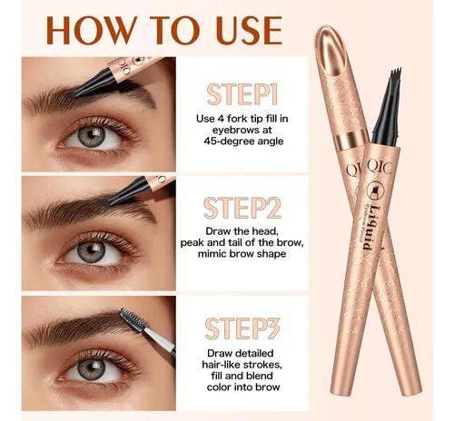 Lápiz Microblading Para Cejas W3w Black
