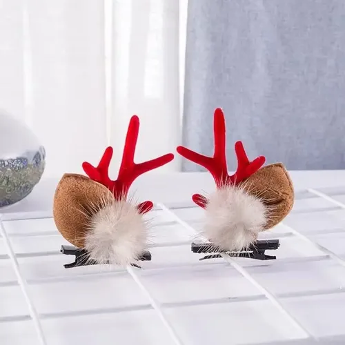 3 Pares De Pinzas Navideñas Para El Cabello, Accesorios De P