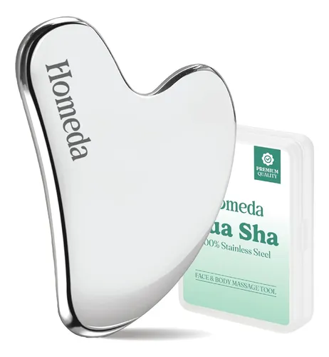 Herramienta Gua Sha Metal Para Masaje Facial Y Drenaje