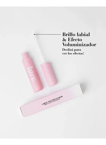 Lip Gloss Voluminizador De Labios Lure By Ms Brillo Labial Color Incoloro