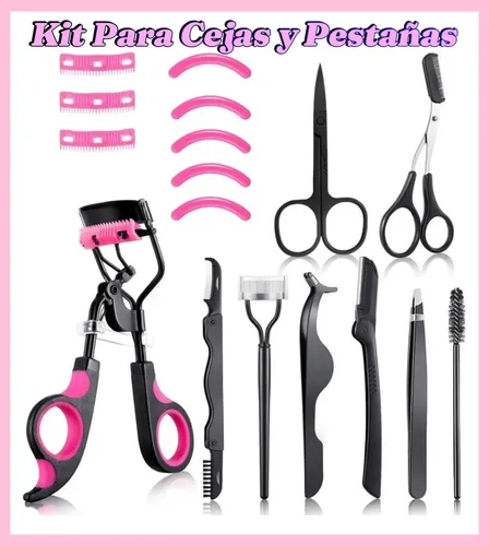 Kit 17 Piezas Para Pestañas Y Cejas