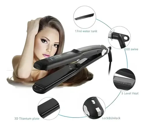 Mz-. Plancha De Pelo, Tratamiento Con Vapor, Queratina Zzxwc