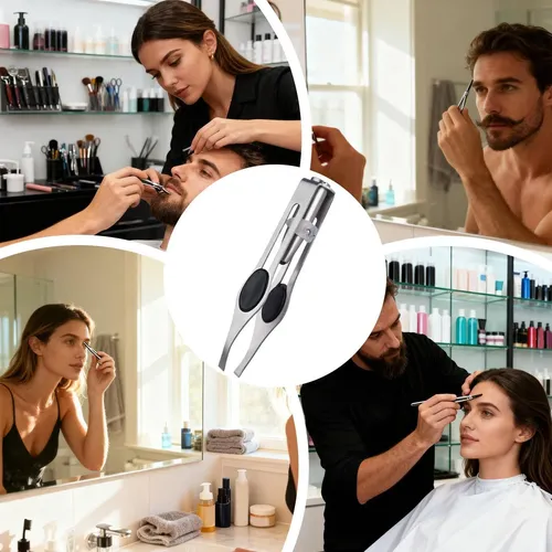 Pinzas Mujer, Profesional Acero Inoxidable, Cortapelos
