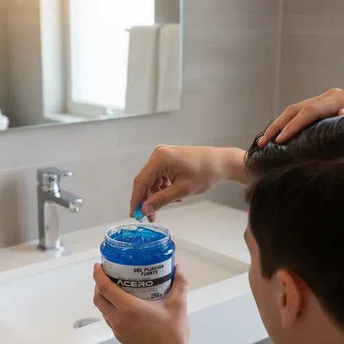Gel Epic Modelador Acero Azul Fijación Fuerte 250gr