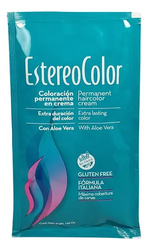 Kit de Tintura Permanente EstereoColor 8.7 Rubio Claro Cobrizo con Oxidante y Máscara