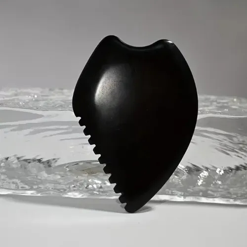 Juego De Tablas Black Jade Gua Sha Con Bolsa De