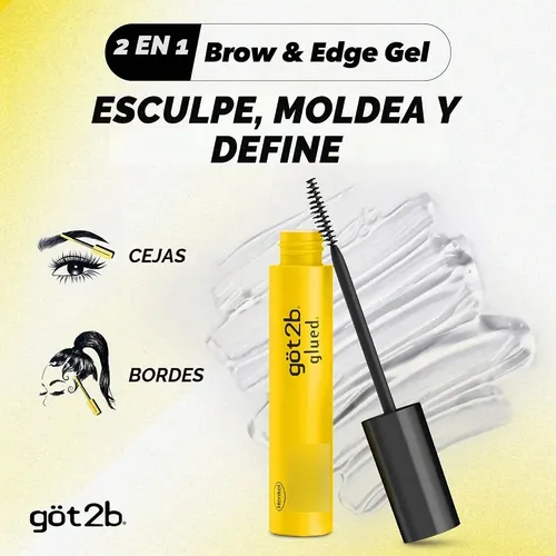 Gel Para Cejas Got2b Glued Browns 2 In 1 Brow Negro