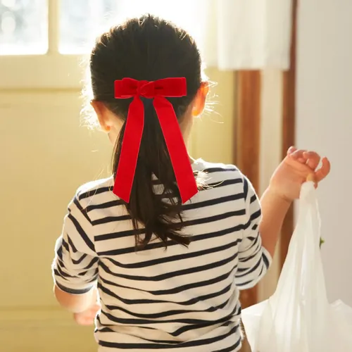 3 Lazos Rojos Grandes Para El Pelo, Pinzas Para El Pelo, Pin