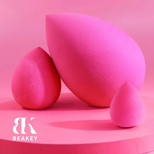 Beakey Large, Mini And Standard Makeup Sponges Trio Set W…