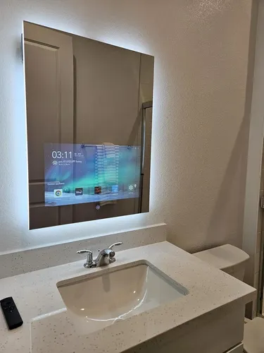Espejo Baño 24×32 Led Táctil Antivaho Wifi Bluetooth