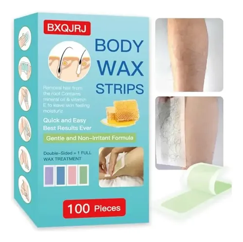 Eficaz Para 100 Tiras De Cera, Tiras De Cera Para El Cuerpo