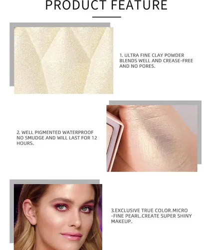 Paleta Iluminador Facial Meicoly 01 Blanco Perla 34.9g
