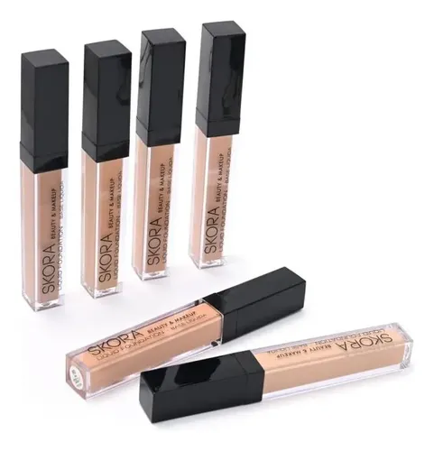Base Liquida Correctora Skora C/ Aplicador Make Up Natural Tono