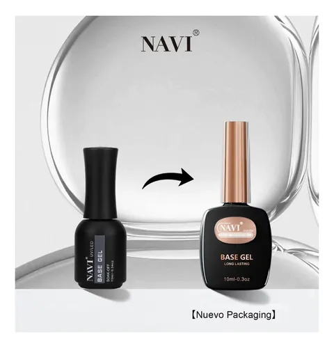 Kit Tips París Night Soft Gel+base Navi+top Navi/pincel/wipe