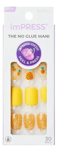 Kiss Impress Uñas Postizas Modelo Sun Daze