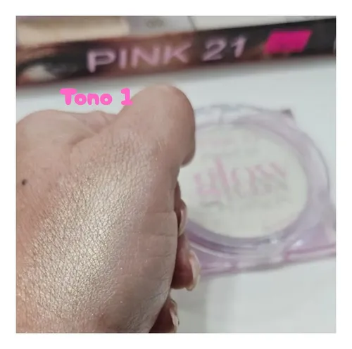 Iluminador Pink 21 Glow Editions Tono 3 Polvo Compacto Efecto Glow