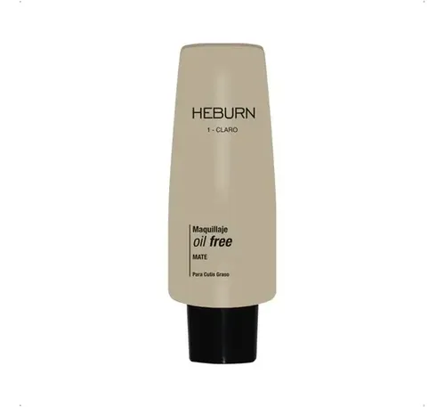 Base Maquillaje Facial Heburn Profesional Oil Free Mate 35gr Tono Claro