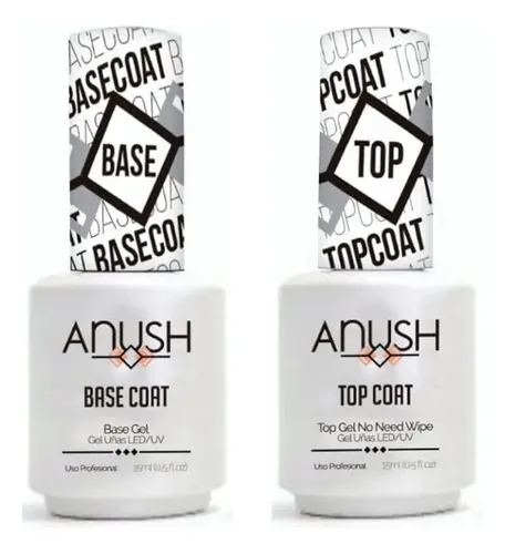 Base + Top Coat Semipermanente X15ml Anush