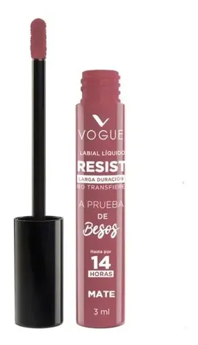Labial Liquido Mate Vogue Resist Tono Fabulosa