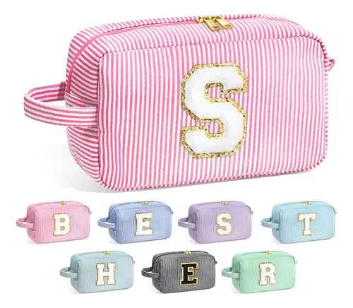 Bolsa De Cosméticos Yoolife Initial Para Mujer Rosa S