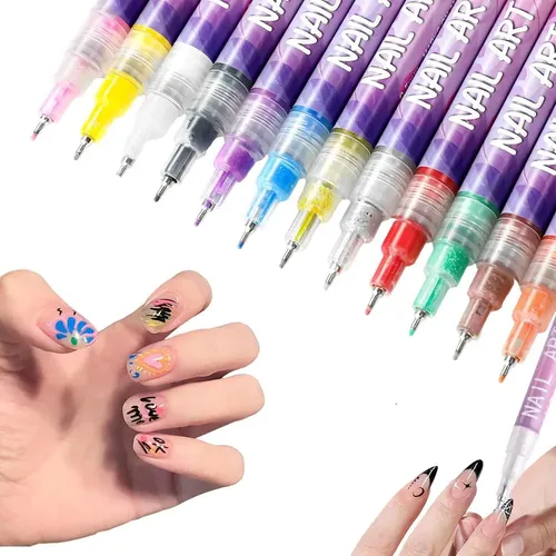 Nail Art Pens Set, Nail Art Markers Doodle Pen For Kids