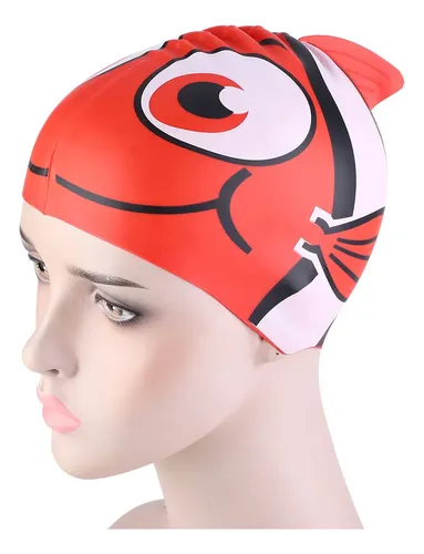 * Gorra De Silicona Elástica Para Niños, Traje De Baño *.*