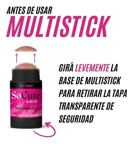 Iluminador Multistick Stellar Glow Silver de SoCute by Juli Poggio