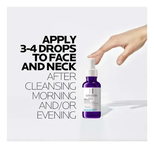 Sérum Concentrado Mela B3 Antimanchas 30ml con Melasyl y 10% Niacinamida La Roche-Posay MELA B3 día/noche para piel sensible de 30mL/30g Adultos años
