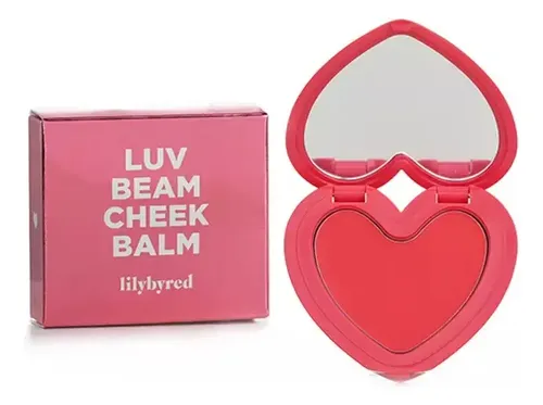 Rubor Crema Lily by Red Cheek Balm Tono 04 Heart Attack Red Vegano