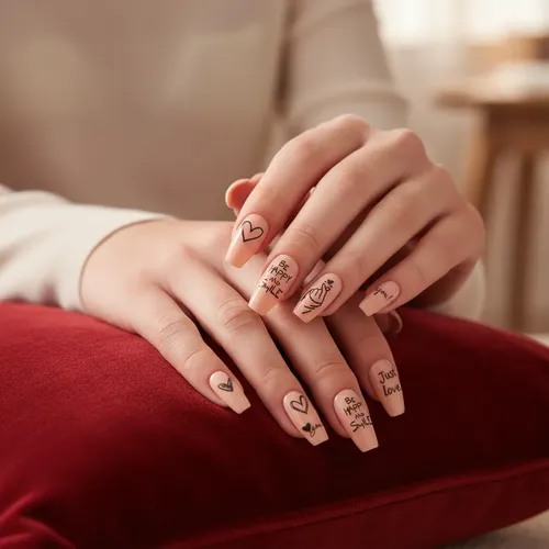 Stickers Autoadhesivos Para Uñas – Corazones – Nail Art