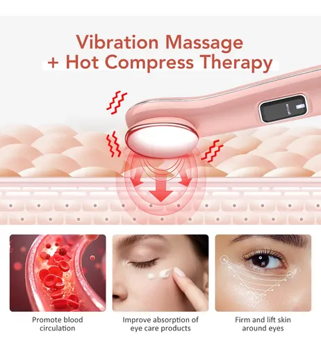 Dispositivo Facial Vibratorio Con Masajeador En Compresa Eye