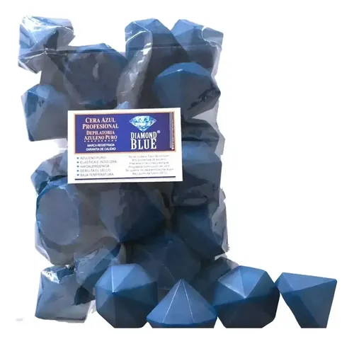 Cera Depilatoria Azul Diamond Blue 600g Elástica
