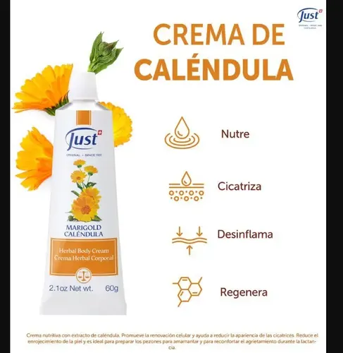 Crema De Caléndula Swiss Just 100g