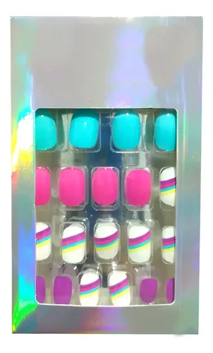 Uñas Press On Autoadhesivas Infantiles Line Thelma&louise