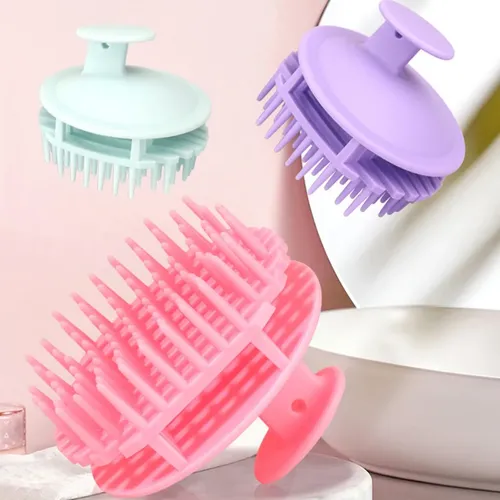 Cepillo De Masaje Para Cabello Húmedo Y Seco, De Silicona