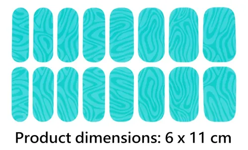 4 X 2×16 Piezas De Pegatinas De Gel Para Uñas, 4 Piezas