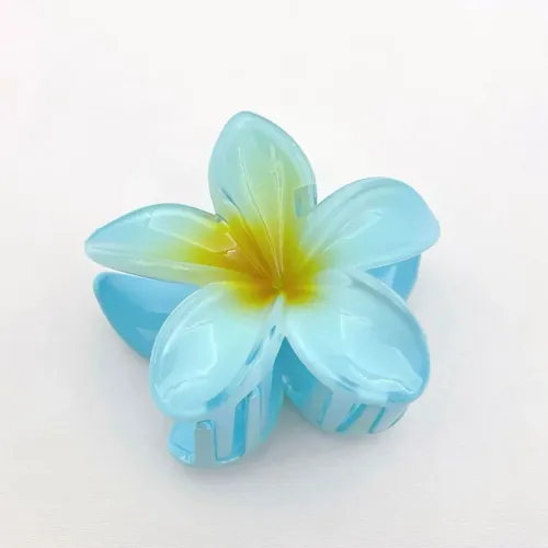 Cxre Clips Para El Cabello Berenjena 6 Piezas Flor 3d Ce