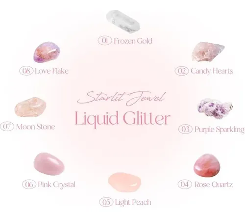 Sombra Líquida Con Glitter Dasique Starlit Jewel 07 Moon