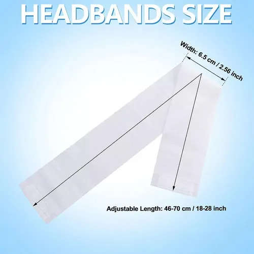 H 100 Unidades Cintas Para El Pelo Desechables De Spa W