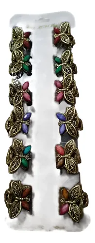Broche De Metal Chico X 12 Unidades P/pelo Piranha