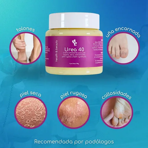 Crema Emoliente Y Humectante Urea 40 Para Pies Emolit,;