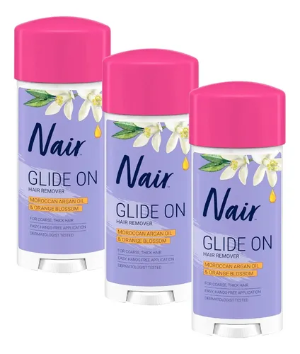 Crema Depilatoria Nair Glide On 3×3.3 Oz Para Brazos