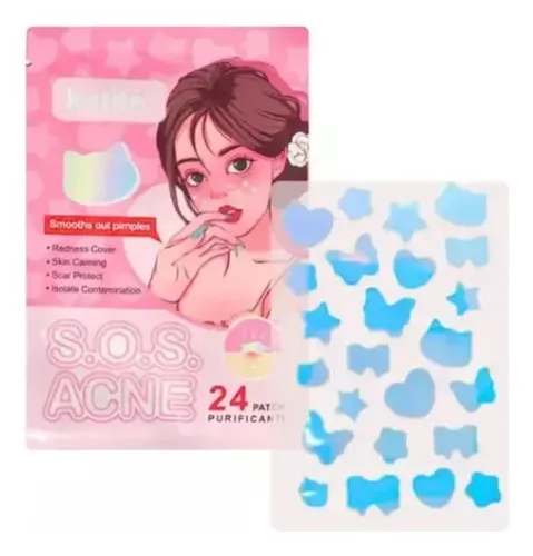 Mascarilla Parches S.o.s. Anti Acne X 24 Parches Invisible Todo Tipo De Piel